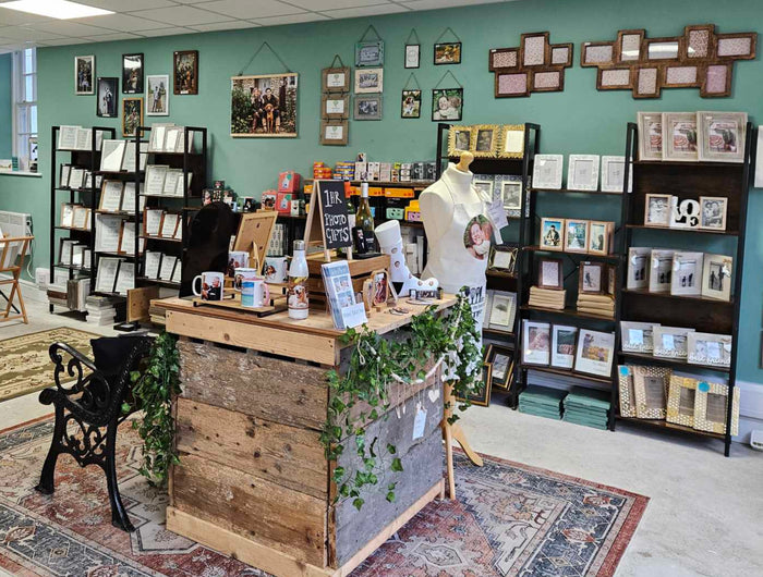 Picture of the inside of the Boho Photo Shop in Honiton