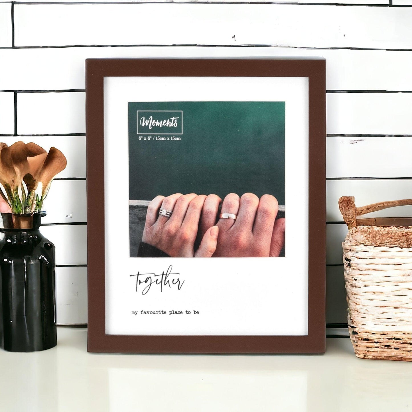Moments Photo Frame - Together - 6x6in (15x15cm) - Boho Photo