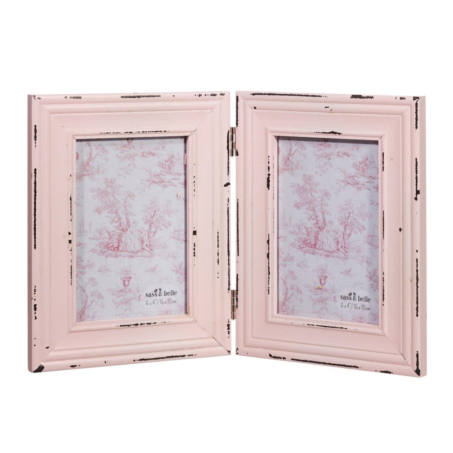 Delilah Double Photo Frame Pink - 4x6in (10x15cm) - Boho Photo