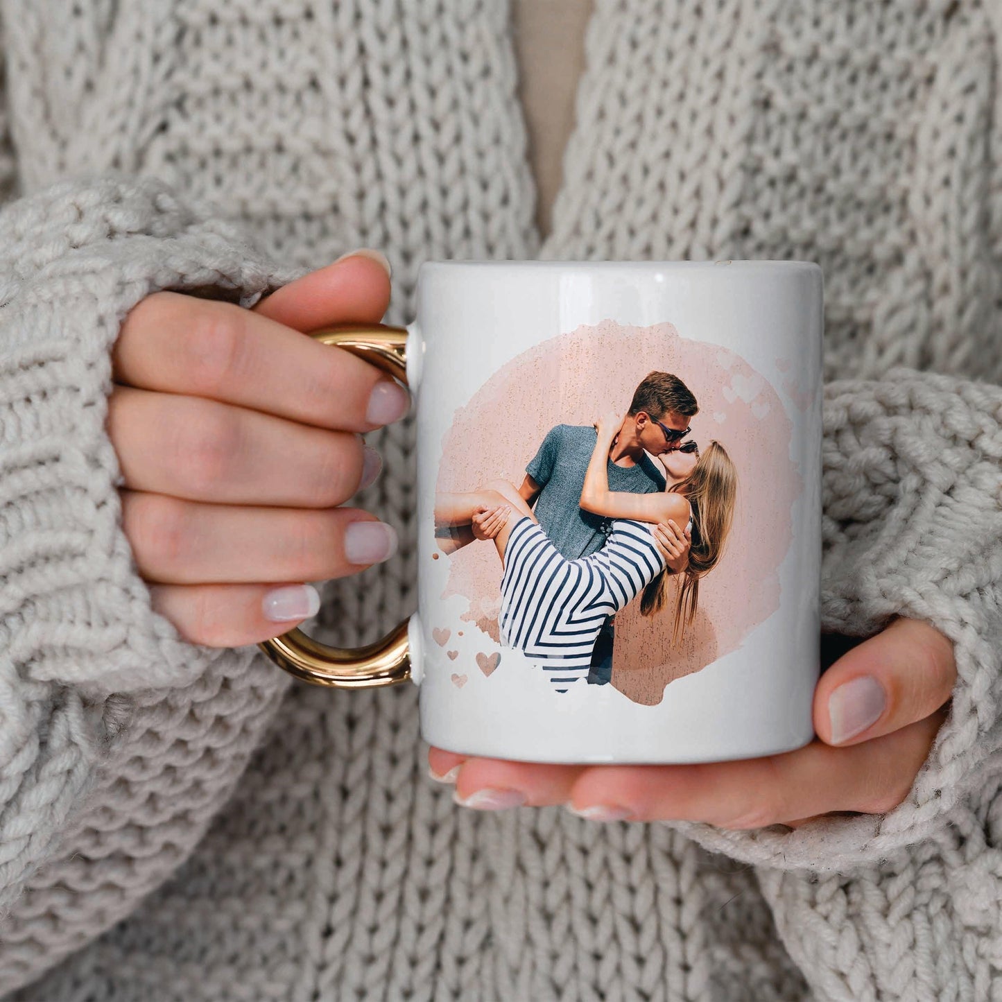 Love Hearts - Personalised Photo MugBoho Photo