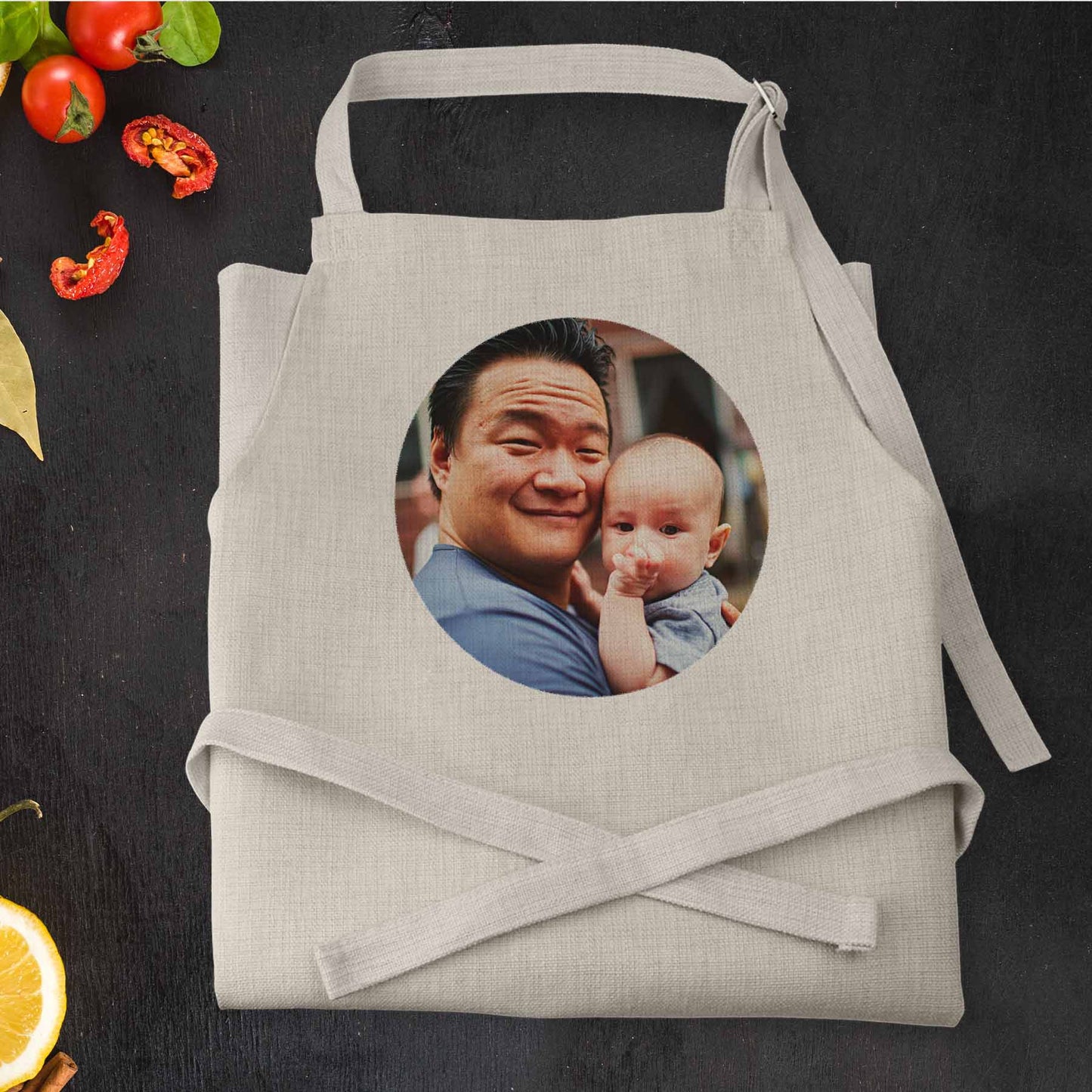 Photo and Text - Personalised Apron with pocketCookwareBoho Photo