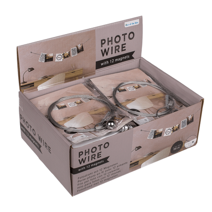 Photo steel wire with 12 magnets ,