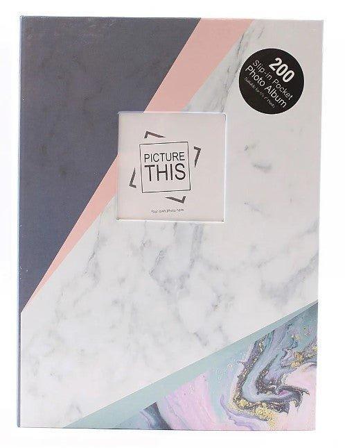 100 - 7x5 - Marble Design Photo Album - Boho Photo