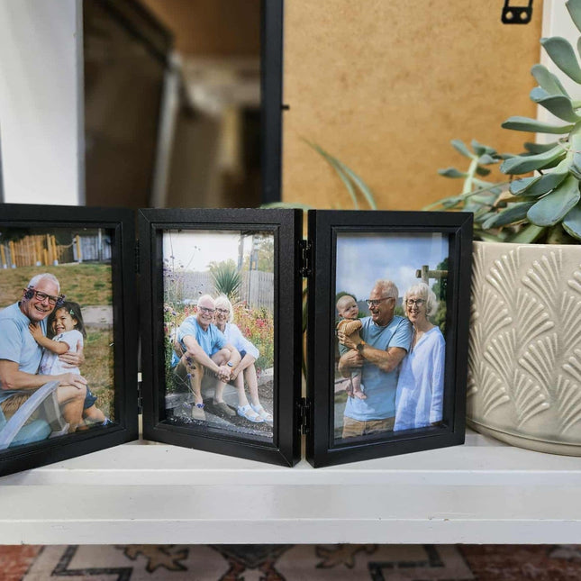 3 - Fold Triple Black Frame - 4x6inch - 10x15cmTriple FramesBoho Photo