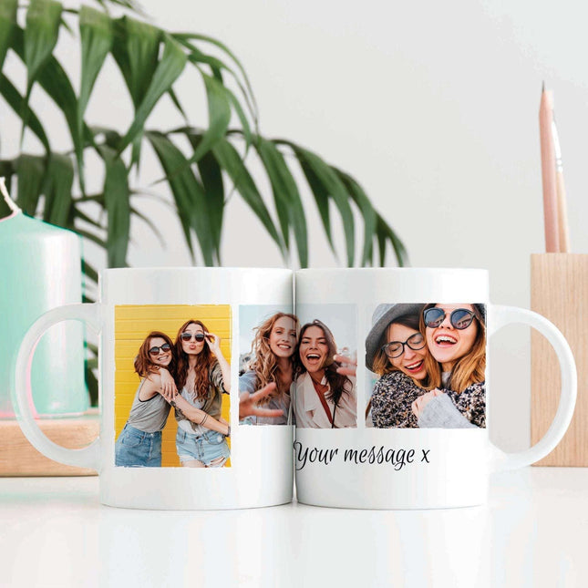 3 Photos & Message - Personalised Photo MugMugsBoho Photo