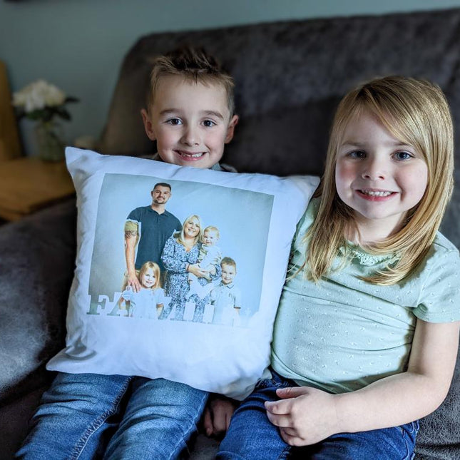 Personalised Photo Cushion - FAMILY design