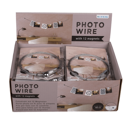 Photo steel wire with 12 magnets ,