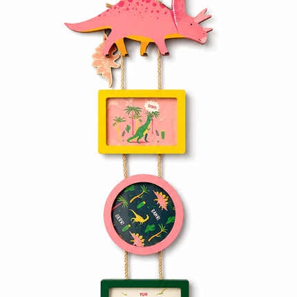Dinosauria Triple Hanging Photo Frames