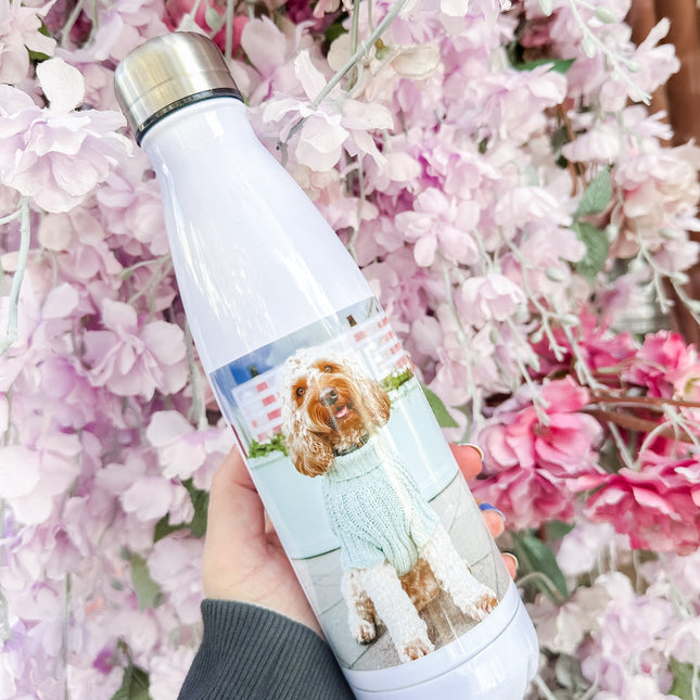 Photo Water Bottle - Optional Text