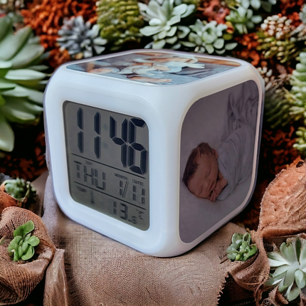 Personalised Colour Changing Alarm Clock