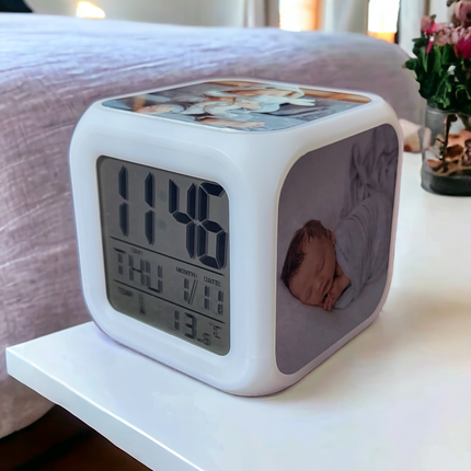 Personalised Colour Changing Alarm Clock