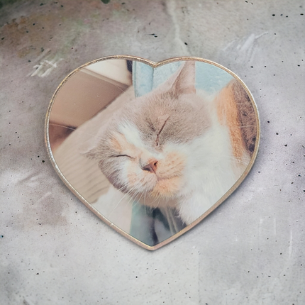 Heart Shaped Photo Magnet