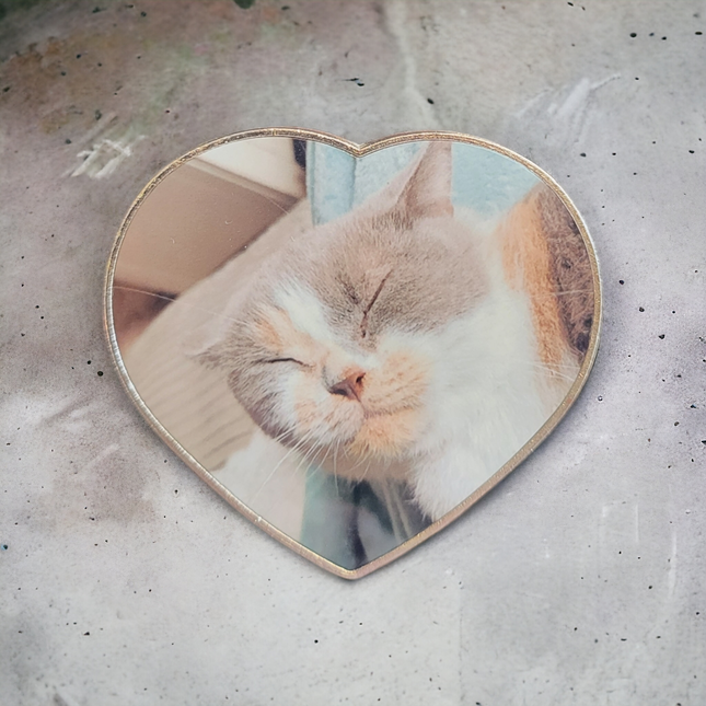 Heart Shaped Photo Magnet
