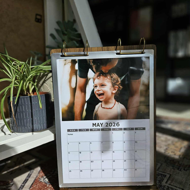 A4 Personalised Photo Calendar - 2026CalendarBoho Photo