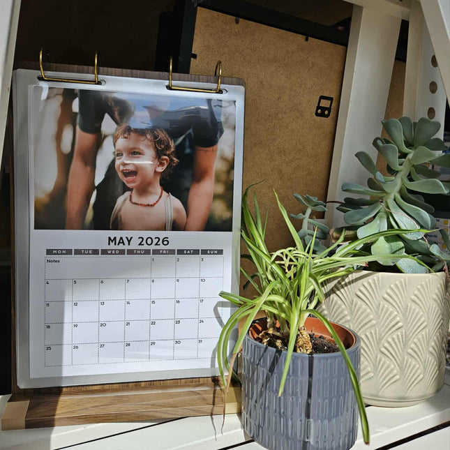 A4 Personalised Photo Calendar - 2026CalendarBoho Photo