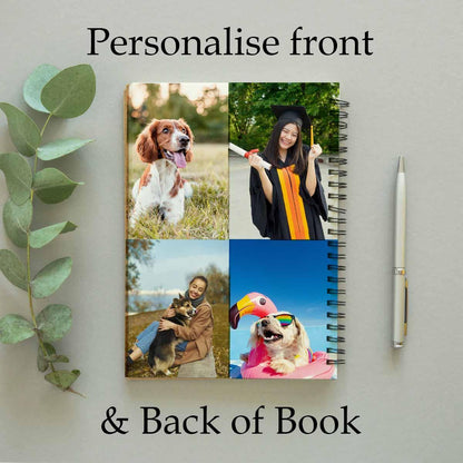 A5 Personalised Refillablel Notebook - Text Optional - Boho Photo