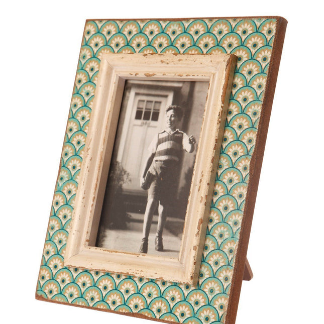 Aqua Scallop Photo Frame6x4 FrameBoho Photo