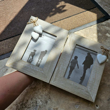 Ashley Farmhouse Double Standing Photo FrameFramesBoho Photo