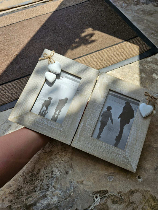 Ashley Farmhouse Double Standing Photo FrameFramesBoho Photo