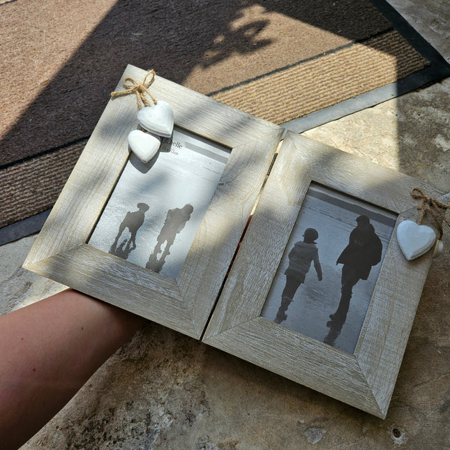 Ashley Farmhouse Double Standing Photo FrameFramesBoho Photo