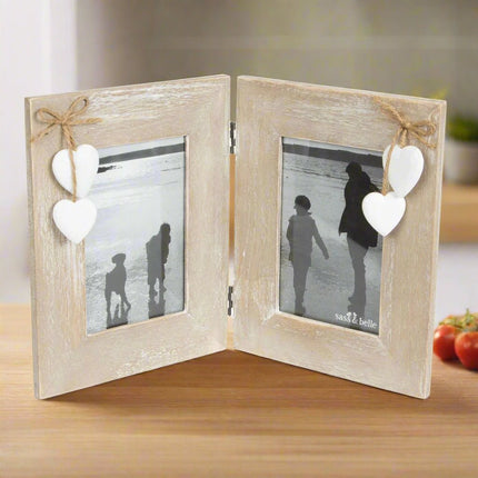 Ashley Farmhouse Double Standing Photo FrameFramesBoho Photo