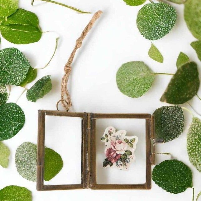 Brass Finish Mini Hanging Photo FrameFramesBoho Photo
