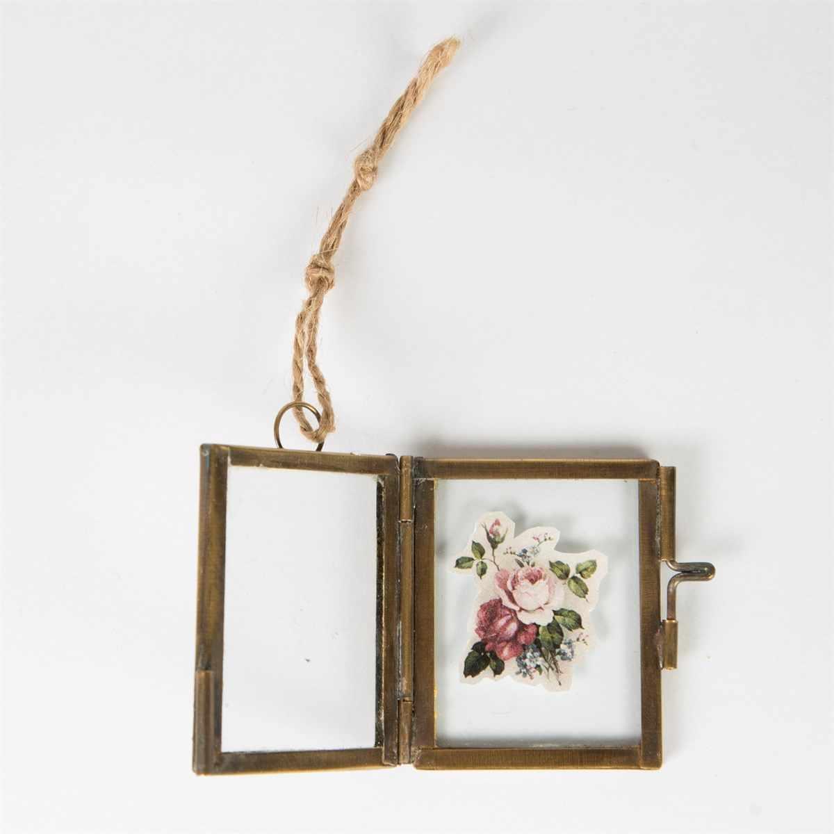 Brass Finish Mini Hanging Photo FrameFramesBoho Photo