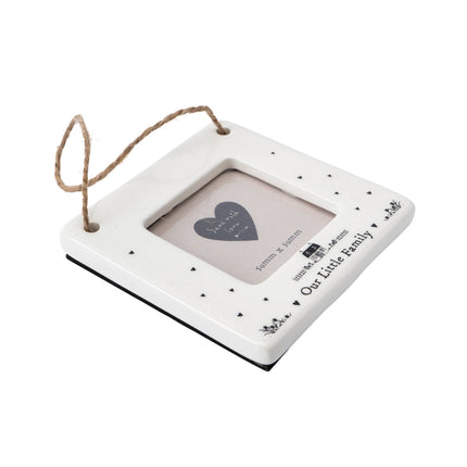 Send With Love 'Our Family' Mini Ceramic Photo Frame