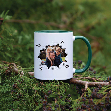Dad Hero - Personalised Photo Mug - Boho Photo