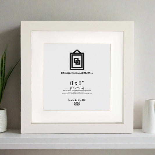 Deep Box Frame - White - Perfect for showcasing 3-D images and objectsPhoto FrameBoho Photo