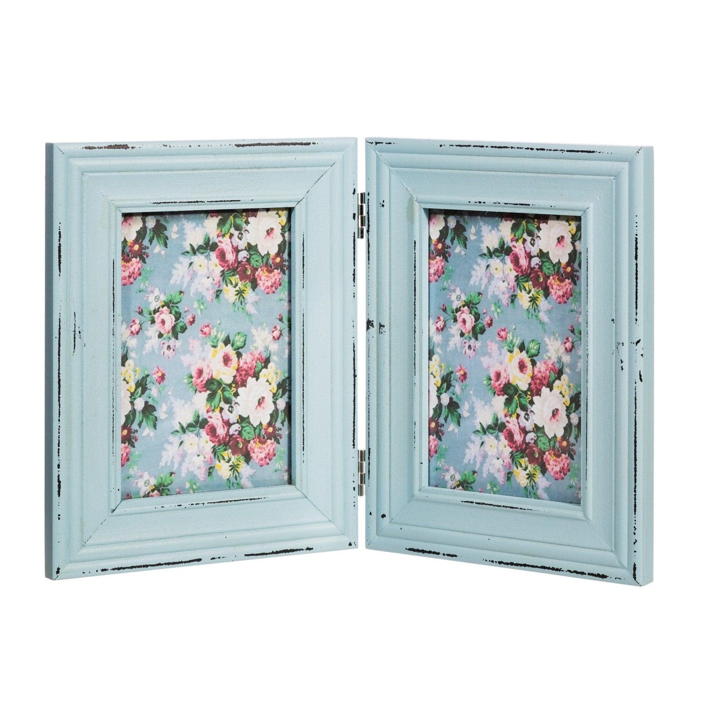 Delilah Double Photo Frame Blue - 4x6in (10x15cm)FramesBoho Photo