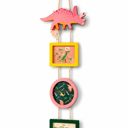Dinosauria Triple Hanging Photo FramesMulti Aperture FrameBoho Photo