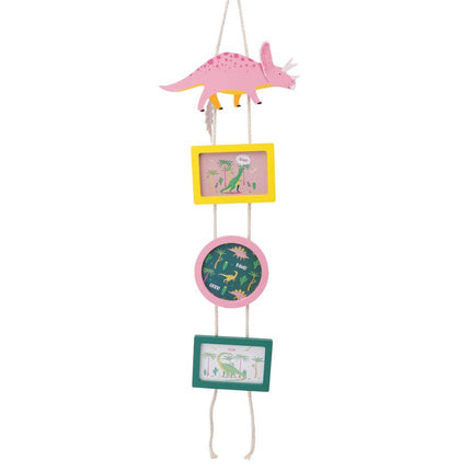 Dinosauria Triple Hanging Photo FramesMulti Aperture FrameBoho Photo