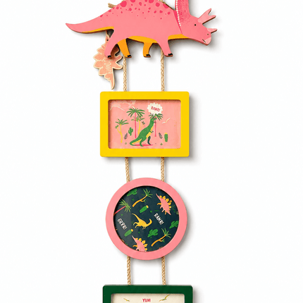 Dinosauria Triple Hanging Photo FramesMulti Aperture FrameBoho Photo