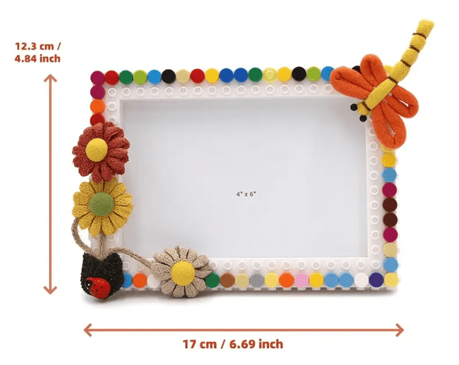 DIY Building Blocks Photo Frame - Spring Animal Theme6x4 FrameBoho Photo