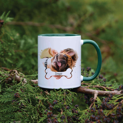 Dog & Bone - Personalised Photo Mug - Boho Photo