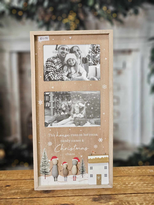 Double Christmas Family Photo FrameBoho Photo