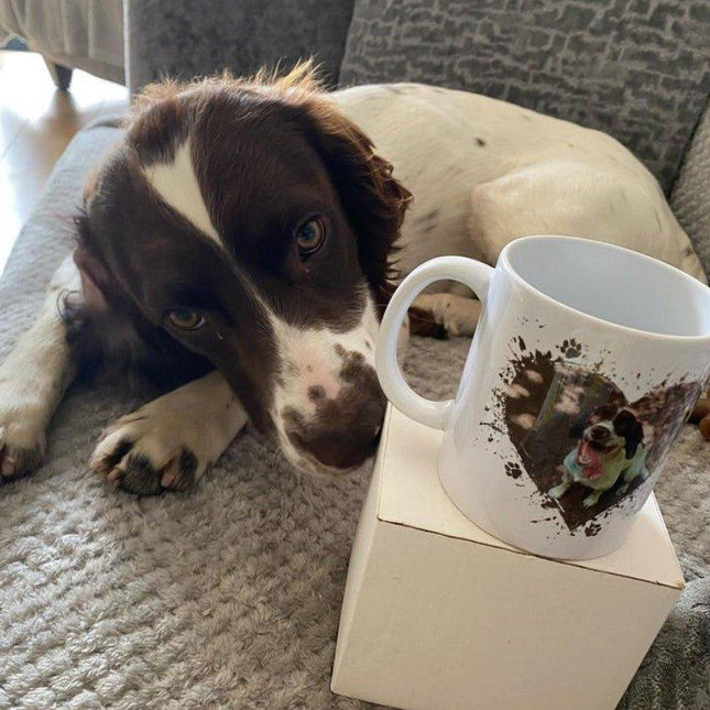 Double Dog Heart - Personalised Photo MugPhoto GiftsBoho Photo