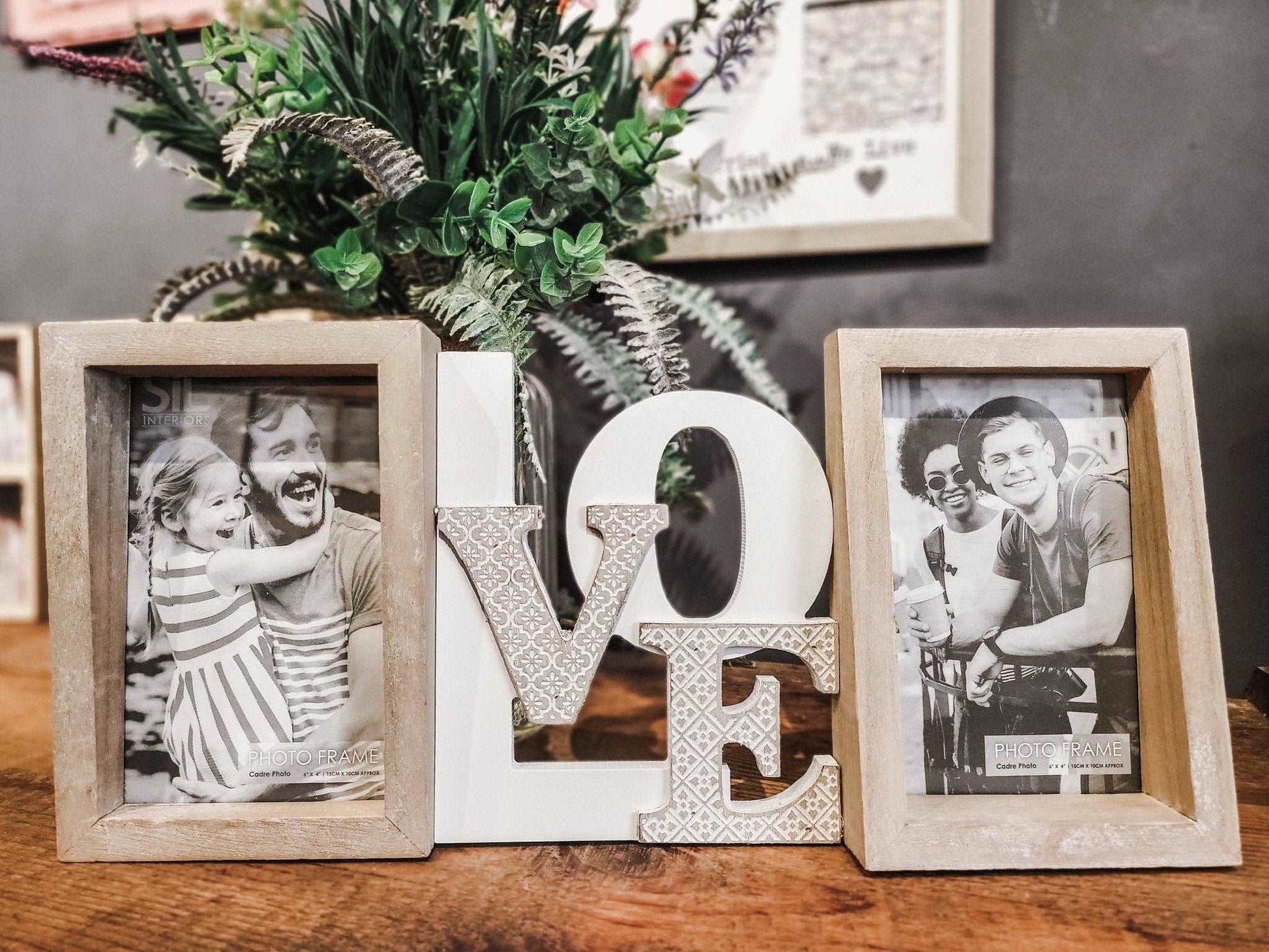 Double Love Wooden Frame - 4x6inch - 10x15cmFramesBoho Photo