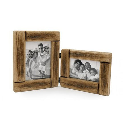 Folding Wooden Frame6x4 Twin FrameBoho Photo