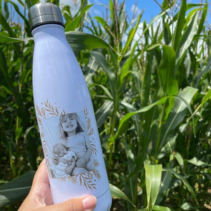 Gold Leaf Photo - Reusable Water Bottle - Boho Photo