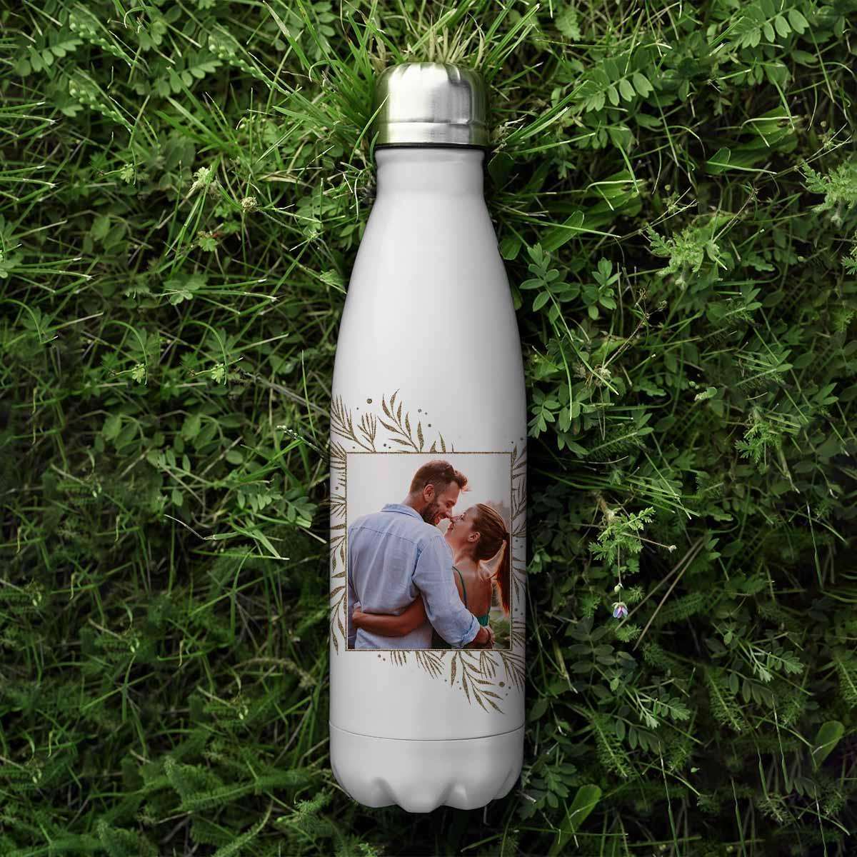 Gold Leaf Photo - Reusable Water Bottle - Boho Photo