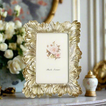 Gold Palm Leaf Photo Frame - 6x4in (15x10cm) - Boho Photo