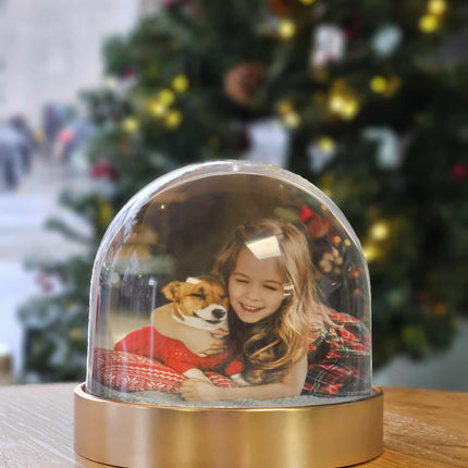 Golden Photo Snow Globe - With PhotoSnow GlobeBoho Photo