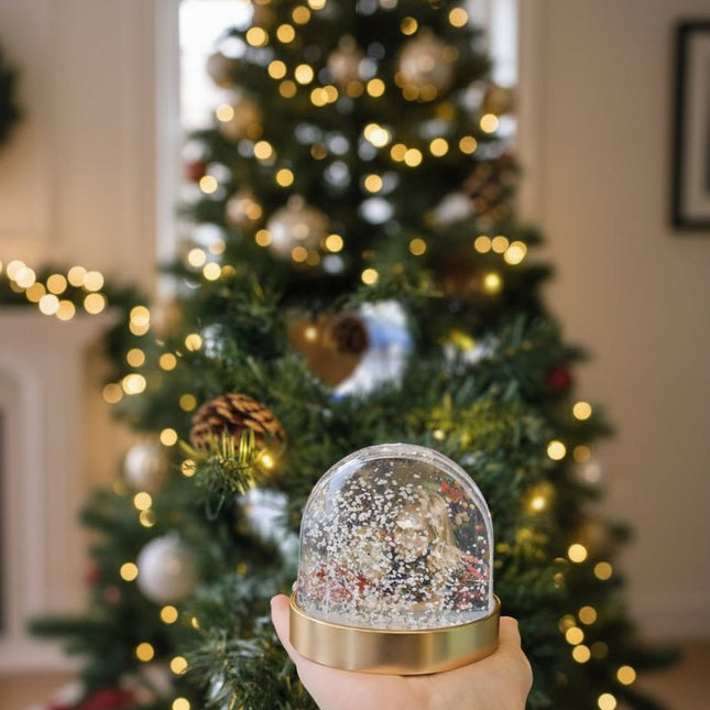 Golden Photo Snow Globe - With PhotoSnow GlobeBoho Photo