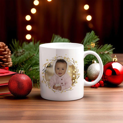 Golden Wreath - Personalised Photo MugBoho Photo