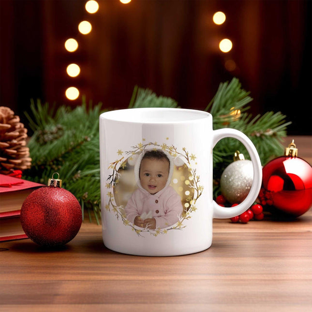 Golden Wreath - Personalised Photo MugBoho Photo