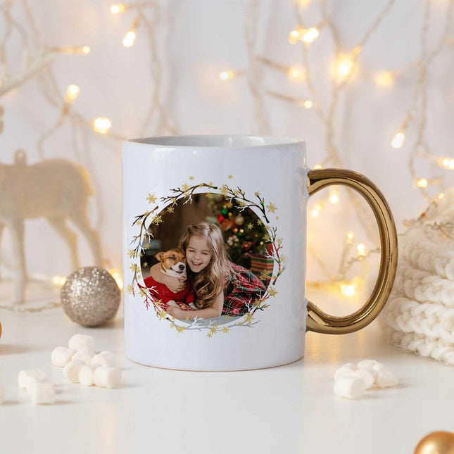 Golden Wreath - Personalised Photo MugBoho Photo