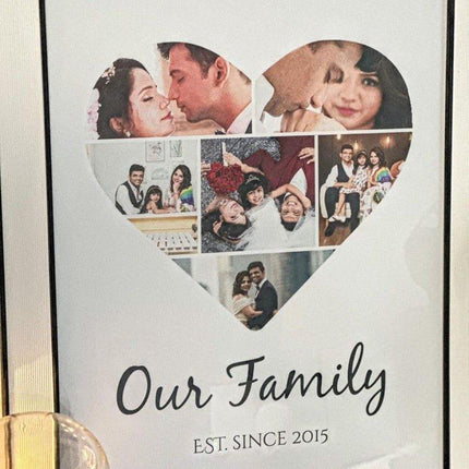Heart Shaped Collage Poster with Your Text/MessageBoho Photo