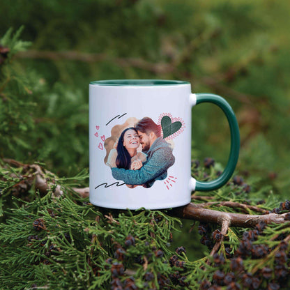 Hearts - Personalised Photo Mug - Boho Photo